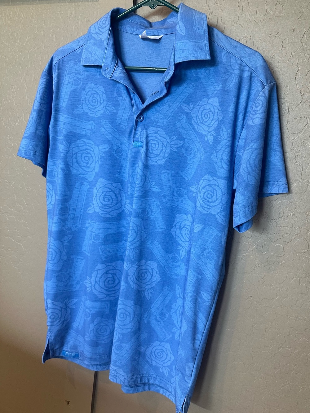Retro Rifle Men's Roxbury Floral Subdued Polo Shirt